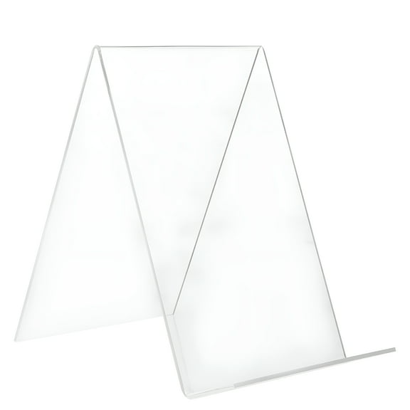 LAMIRO Clear Desktop Bookshelf Book Stand Holder for Displaying Books and Pictures (A6)