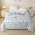 thumbnail image 4 of Ohufall Cooling Comforter Cotton Comforter Throw Blanket Thin Summer Bedding Washed Washable Quilt Core Student Bedroom, 4 of 6