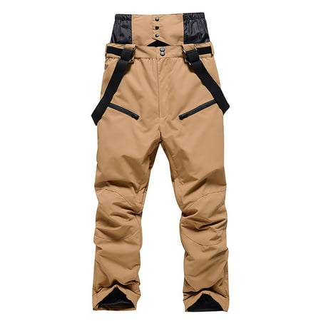SDNall Womenski Pants Womens and Mens Ski Pants Mens Large Size Warm Snowboard Double Board Windproof Ski Pants Sizes:S-2XL