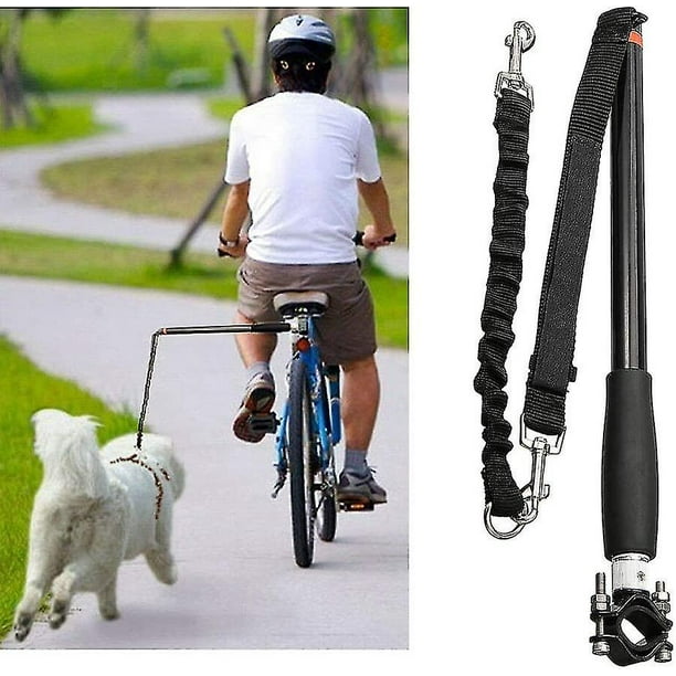 Correa de bicicleta para perro, soporte para bicicleta, espaciador, correa elástica para perro