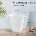 Lamosi 3 oz 300 Pack Everyday Bathroom Cups Paper Cups Disposable