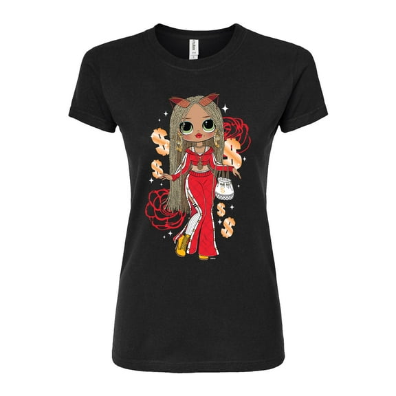 LOL OMG! Fashion Dolls - Money & Swag - Juniors Fitted Graphic T-Shirt