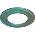thumbnail image 3 of Ekena Millwork 13"OD x 7 1/2"ID x 3/4"P Bradford Classic Ceiling Medallion (Fits Canopies up to 8 5/8"), Hand-Painted Copper Green Patina, 3 of 6