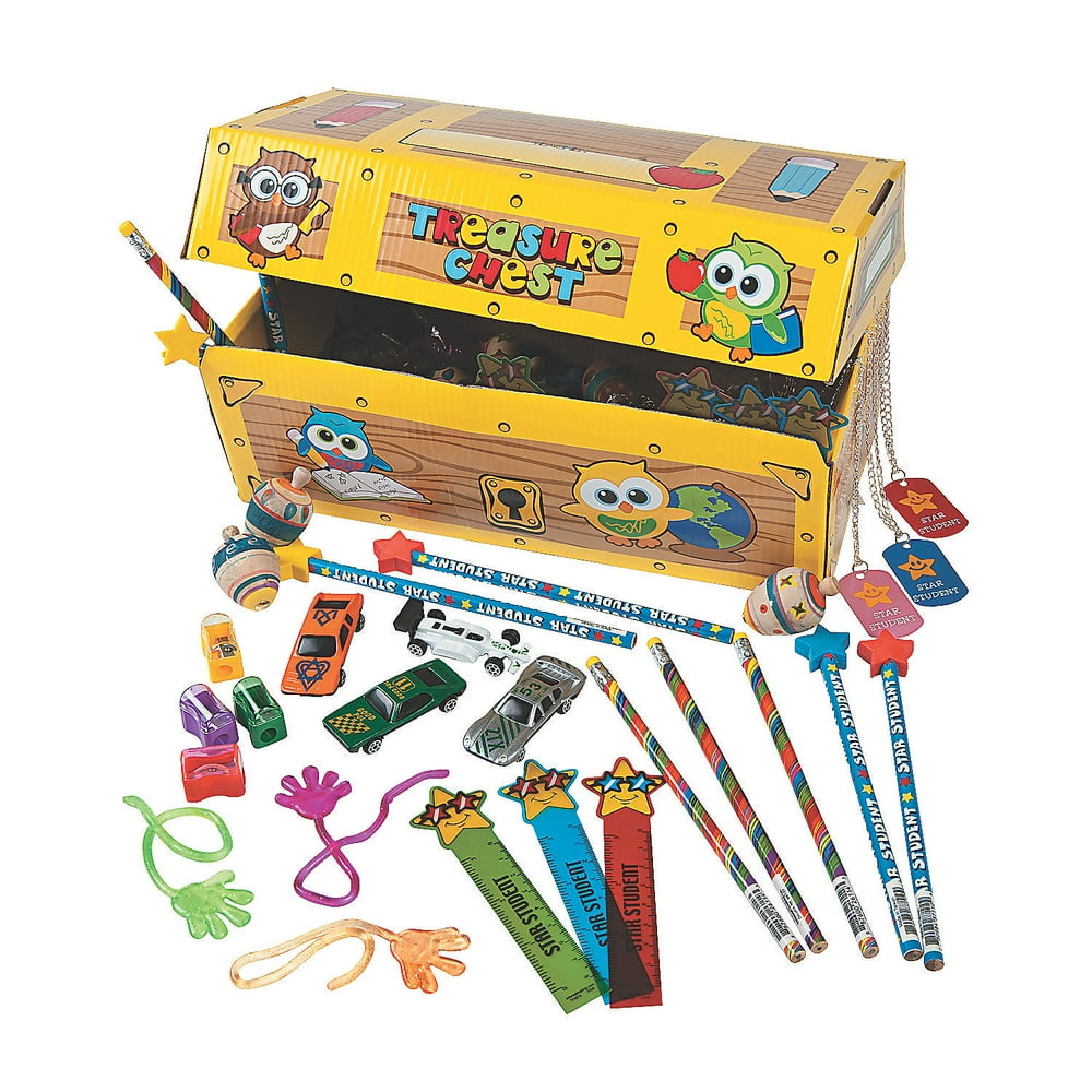 toy treasure chest with key