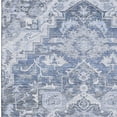 thumbnail image 3 of HomeRoots 664737 9 x 12 ft. Denim Blue, Ivory & Gray Floral Medallion Washable Machine Made Rectangle Area Rug with UV Protection, 3 of 6