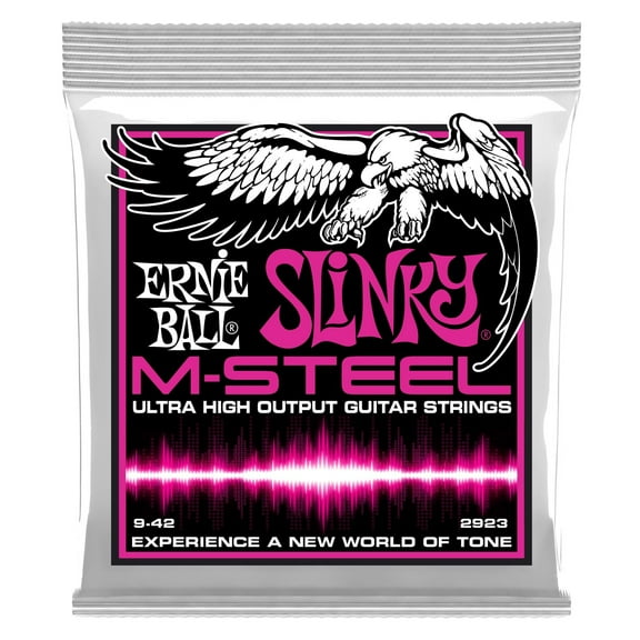 M-Steel Super Slinky Electric Guitar Strings, 9-42
