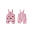 thumbnail image 2 of Lairauiy Baby Toddler Boy 4th of July Overall Romper 3 6 12 18 Months Flag/Popsicle Embroidery Sleeveless Patriotic Striped Jumpsuits, 2 of 9