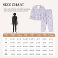 thumbnail image 4 of Vsdgher daisy and butterfly Pajamas Set Long Sleeve Sleepwear Womens Button Down Nightwear Pj Sets-Small, 4 of 7