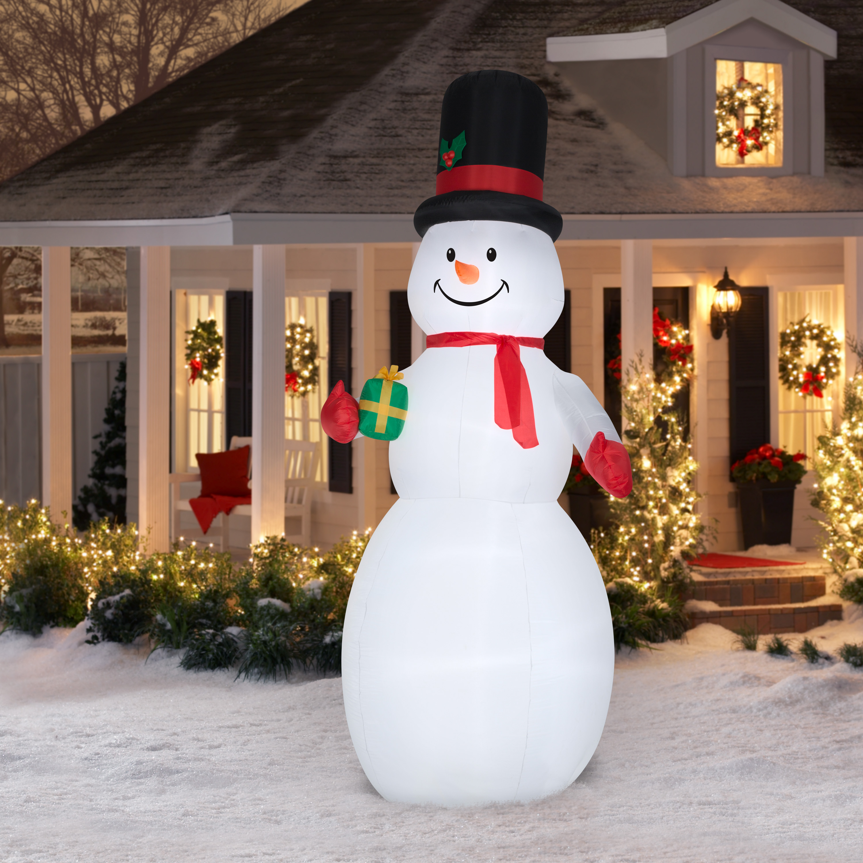 Holiday Time Yard Inflatables Snowman , 10 ft - image 2 of 5