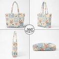 thumbnail image 4 of Qpednta Heart Patchwork Quilted Tote Bag, Fits 14" Laptop Quilted Work Tote Bag, with Zipper Nursing School Travel Tote Bags for Office Daily Use, 4 of 6