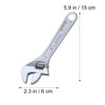 thumbnail image 2 of KALLORY 1Set Steel Adjustable Wrench Multi-functional Tool for Mechanics Silver 5.9x1.7x0.4in, 2 of 8
