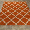 thumbnail image 3 of Ottomanson Shaggy Collection Jute Backing Moroccan Trellis Design Indoor Rug, 3 of 5