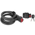 thumbnail image 1 of Wheelup Cable de acero de alta resistencia para bicicleta de montaña, candado antirrobo, protección segura, accesorio para ciclismo con 2 llaves (1,2 M), 1 of 14