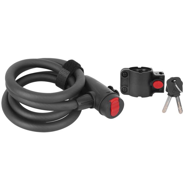 Wheelup Cable de acero de alta resistencia para bicicleta de montaña, candado antirrobo, protección segura, accesorio para ciclismo con 2 llaves (1,2 M)