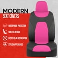 thumbnail image 2 of Motor Trend AquaShield Car Seat Covers for Front Seats, Pink Waterproof Seat Covers for Cars Trucks SUV, 2 of 8