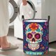 thumbnail image 5 of Balery Dead Day Party Cesta de ropa redonda con asas, impermeable, independiente, para ropa, juguetes, dormitorio y familia-Small, 5 of 6