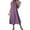 Purple, variant on Nmnitkp Dresses for Women Linen Blend V Neck Maxi Dress, Short Sleeve Back Zip Closure Loose Fit Casual Summer Dresses for Women Beach Vacation & Daily Wear Beige,M