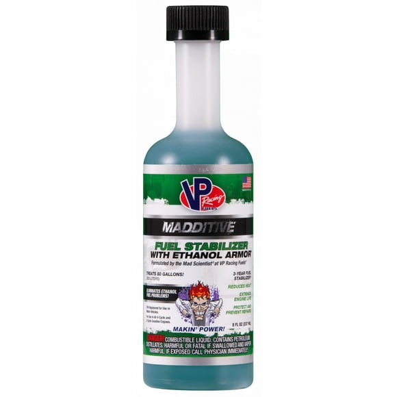 VP Racing Fuels Fuel Stabilizer 2815 Madditive; Protects Engine And Prevents From Repair; For Gas; 8 Ounce Bottle; Single; With Ethanol Shield
