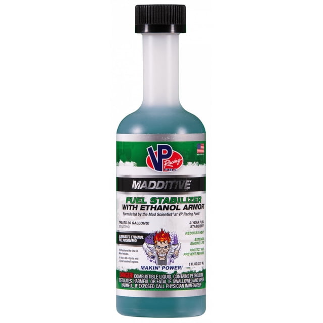VP Racing Fuels Fuel Stabilizer 2815 Madditive; Protects Engine And Prevents From Repair; For Gas; 8 Ounce Bottle; Single; With Ethanol Shield