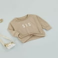 thumbnail image 4 of Kid Girls Boys Sweatshirts  Collar Pullover Long Sleeve Letters Printed Pattern Top, 4 of 10