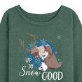 thumbnail image 3 of Frozen - Winter - Up To Snow Good - Women's Lightweight French Terry Long Sleeve Shirt, 3 of 5