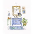 thumbnail image 3 of Swatland, Sally 12x14 Black Modern Framed Museum Art Print Titled - Sketchy Bath II, 3 of 5