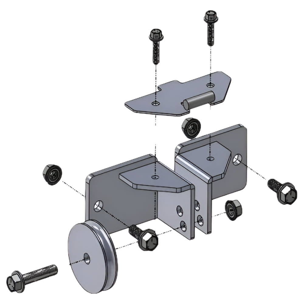 MOTOALLIANCE® Denali Plow Pulley Fairlead Kit for ATV/UTV Winches with 3" x 6" Wide-Spool Bolt Patterns