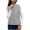 Gray, variant on Ynynloco Women's Outwear Quilted Vest With One Pocket - Stand Collar Lightweight Padded Gilet for Women