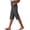 Dark Gray-shorts for women, variant on Womens Bermuda Shorts High Elastic Waist Side Split Straight Leg Shorts Casual Knee Length Short Pants with Pockets