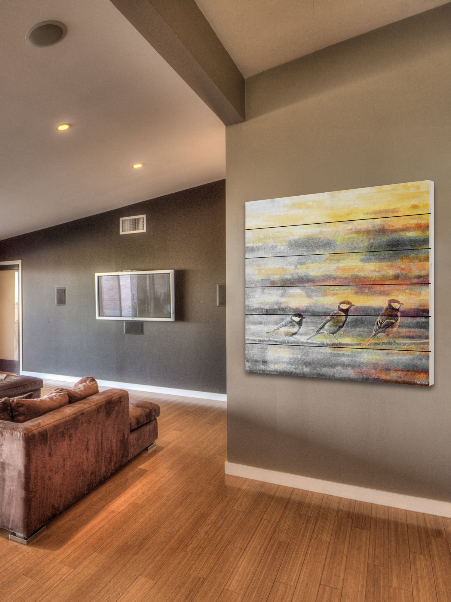 Parvez Taj Pitkin Art Print on White Pine Wood