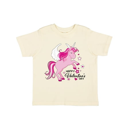 

Inktastic Happy Valentine s Day Unicorn Gift Toddler Boy or Toddler Girl T-Shirt