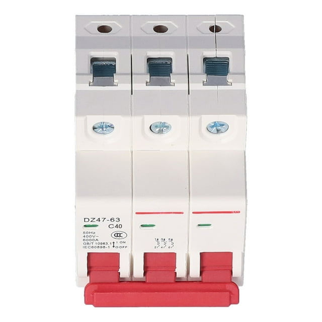 Miniature Circuit Breakers, 3P Breaker PC Shell Modular Structure DZ47-63 With Overload Protection For Distribution Box For Lighting Equipment 10A,16A,20A,25A,32A,40A,50A,63A