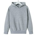 thumbnail image 4 of Otqutp Boys Girls Solid Soft Hoodie Sweatshirt Kids Basic Classic Oversized Hoodies Loose Pullover Sweatshirts with Pocket, 4 of 5