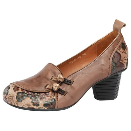 

Pimfylm Black Ballet Flats For Women Women Shoes Flats Comfortable Brown 7.5