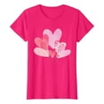 thumbnail image 4 of Pink Women T Shirts Loose Fit, Spandex Tops For Women, Tshirts Shirts For Women, Women's New Summer Valentine's Day Simple Love Printed Round Neck Short Sleeved T Shirt Casual Top, 4 of 4