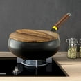 thumbnail image 3 of WeiLaiKeQi Cast Iron Pan Boiling Handcrafted Nonstick Wok for Kitchen Restaurant Hotel S, 3 of 9