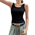 thumbnail image 1 of KYAIGUO Womens Spring Summer Spaghetti Strap Camisole Halter Tops Sleeveless Tank Tees Shirts S-3XL, 1 of 9