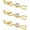 Gold, variant on Necklace Bracelet Extenders, 3Pcs Gold Plated Crystal Rhinestone Foldover Extension Clasp Set for Women