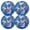 Blue, variant on Ryvnso Butterfly Shiny Blue Round Plate Mats Dining Table Placemat Set of 4 for Holiday Decoration