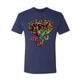thumbnail image 2 of Wild Bobby, Keep It Wild Colorful Elephant Face Animal Lover Mens Premium Tri Blend T-Shirt, Vintage Navy, 2XL, 2 of 3