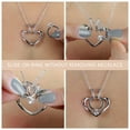 thumbnail image 4 of Emily C Ring Holder Necklace - Sterling Silver Ring Keeper Necklaces - Women & Men Wedding Ring Holder Necklace - Cute Necklace Jewelry for Women, Wife, Nurse, Doctor - Cute Ring Necklace Holder, 4 of 8