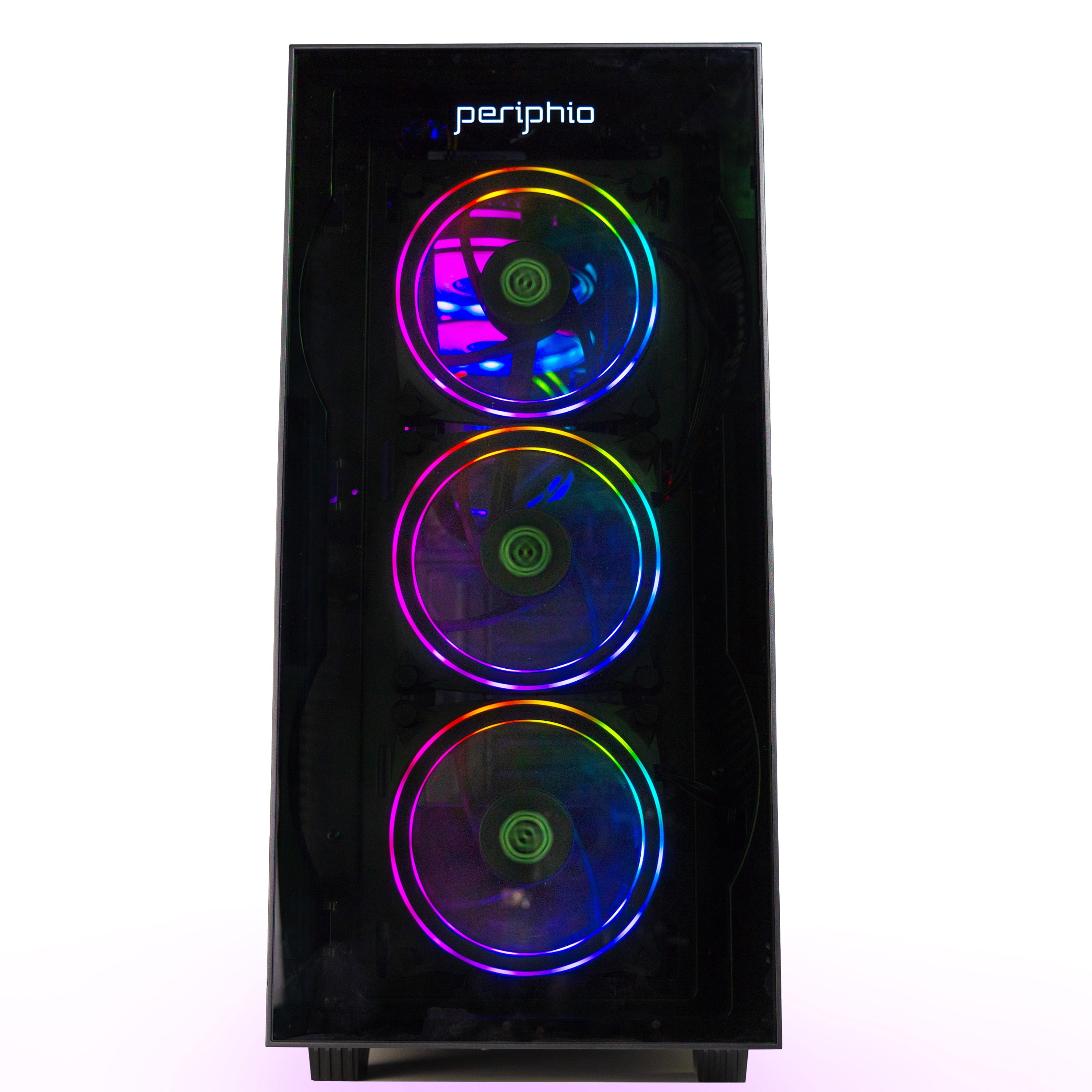 Periphio Terra-II Prebuilt Gaming PC - Liquid Cooled AMD Ryzen 5 8600G (5.0GHz Turbo), Radeon 760M Graphics, 32GB DDR5 RAM, 1TB NVMe M.2 SSD, Windows 11 Gaming Desktop Computer, WIFI + BT