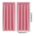thumbnail image 3 of JilgTeok 1 Packs Blackout Curtains for Bedroom Thermal Insulated Energy Saving Drapes, Soundproof Room Darkening Window Treatments, Modern Solid Color Kitchen & Living Room Curtains, 3 of 3