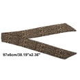thumbnail image 4 of Unique Bargains 1 Pc Scarf Headband Leopard Neck Scarf for Women Khaki, 4 of 5