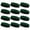 Black / Green / Black, variant on COUVER Black Striped Terry Cloth 2 Colors Sweat Headbands, 12PCS Bulk Set, Black/Bright Yellow/Black