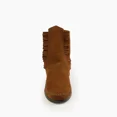thumbnail image 3 of Minnetonka Men's Button Softsole and Hardsole Boot, Brown Hardsole, Size 13 M, 3 of 8
