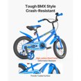 thumbnail image 4 of KFFKFF Kids Bike, 14 Inches BMX Style Children Bicycle, Rider Height 2.95 ft - 3.77 ft, Training Wheels Included, Sturdy and Easy to Assemble, 4 of 9