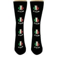 thumbnail image 4 of ThisWear St Patricks Day Accessories O'Talian Irish Italian Flag Shamrock Socks 1-Pair Novelty Crew Socks, 4 of 5