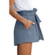 thumbnail image 2 of Txlixc Pantalones cortos sueltos casuales de verano para mujer Pantalones cortos elásticos de cintura alta con cordones a la moda Txlixc Sexy, 2 of 8