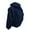 Navy, variant on WTOBBY Men's Hooded Pullover Sweatshirt Jacket, Lightweight Zippered Design with Backpack Style, Casual Campus and Sportswear for Athletic Activities,Black L